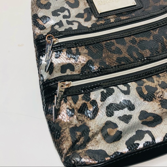 Betsyville Shiny Leopard Print / Snakeskin Purse - Picture 2 of 8
